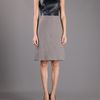 Alexander Mcqueen Leather Detail Dress in Black - Lyst