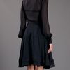 Alexander Mcqueen Sheer Pleat Dress in Black - Lyst