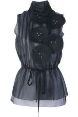 Emporio Armani Sheer Sleeveless Top