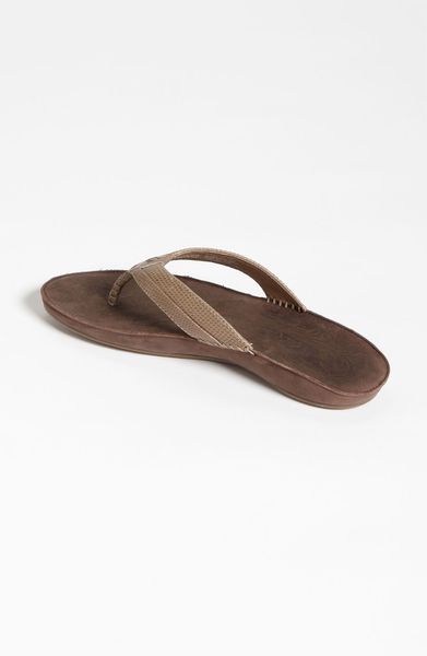 Olukai Olukai Haiku Elua Flip Flop in Brown (clay dark java)