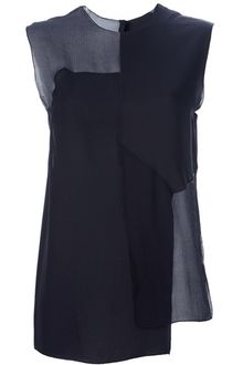 Alexander Wang Semi Sheer Blocked Puzzle Top - Lyst