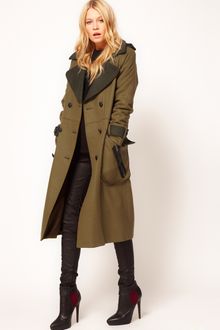 ASOS Collection Asos Longline Military Coat - Lyst