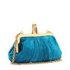 Christian Louboutin Mini Loubi Lula Croissant Clutch in Blue (peacock) - Lyst