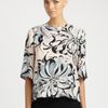 Emilio Pucci Printed Silk Top in Floral (begonia) - Lyst