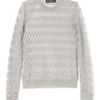 Ferragamo Ss Ash Mix Knit Sweater in Gray (semix ash) - Lyst