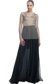 Francesco Scognamiglio Honeycomb Lace Top with Bird Embroideries - Lyst