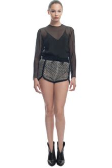 Francesco Scognamiglio Honeycomb Lace Track Shorts - Lyst