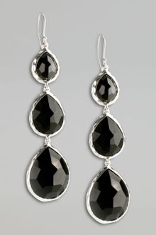Ippolita Triple Teardrop Earrings Onyx - Lyst