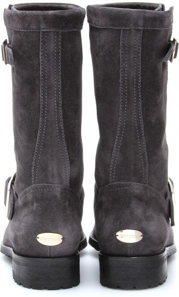 jimmy choo grey suede boots