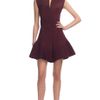 Mugler Ss Cramoisi Crepe Papier Structured Top in Red (cramoisi) - Lyst