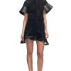 Mugler Ss Noir Trame Shogun Top in Black (noir) - Lyst