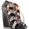 Pierre Hardy Ss Zig Zag Wedge in Black (black/white) - Lyst