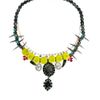 Asos Premium Flocked Gem Stone Necklace in Multicolor (multi) - Lyst