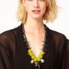 Asos Premium Flocked Gem Stone Necklace in Multicolor (multi) - Lyst
