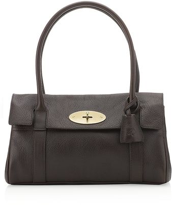 Mulberry Chocolate East West Bayswater Bag - Lyst