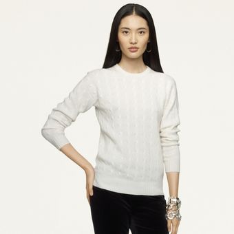 Ralph Lauren Black Label Classicfit Cable Cashmere - Lyst