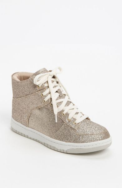 Steve Madden Shufle Sneaker in Gold - Lyst