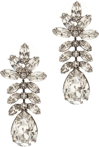 Tom Binns Crystal Drop Earrings - Lyst