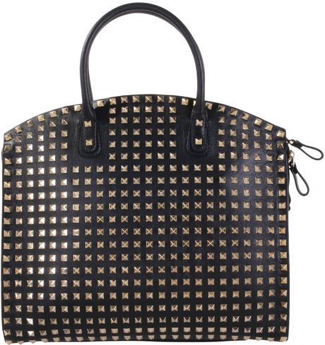 Valentino Dome Rockstud Bag in Black - Lyst