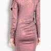 Vivienne Westwood Anglomania Red Metallic Toga Drape Dress in Red - Lyst