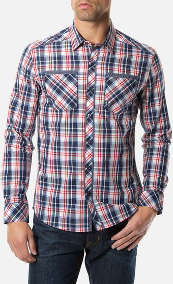 7 Diamonds Body Soul Woven Sport Shirt - Lyst
