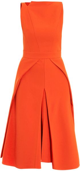 Antonio Berardi Cutout Neck and Overlay Dress - Lyst