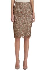 Barneys New York Lace Pencil Skirt