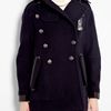 Belstaff Ink Bromley Oversized Wool Pea Coat in Blue (ink) - Lyst