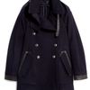 Belstaff Ink Bromley Oversized Wool Pea Coat in Blue (ink) - Lyst