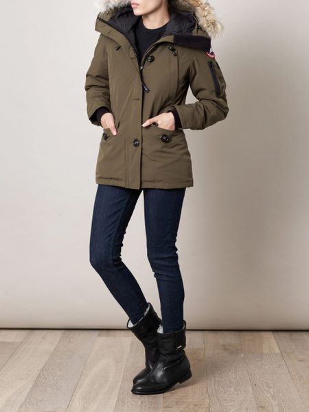 Canada Goose Montebello Furtrimmed Coat in Green (olive) | Lyst