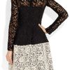 Dolce & Gabbana Laceeffect Macramé Woolblend Dress in Black - Lyst