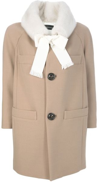 Dsquared2 Single Breasted Coat in Beige (camel) - Lyst