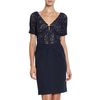 J. Mendel Guipure Lace Vneck Dress in Blue (navy) - Lyst