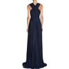 J. Mendel Vneck Gown in Blue (navy) - Lyst