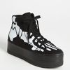 Jeffrey Campbell Homg Skeleton Sneaker in Black (black white) - Lyst