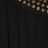 Just Cavalli Studded Jerseycrepe Gown in Black - Lyst
