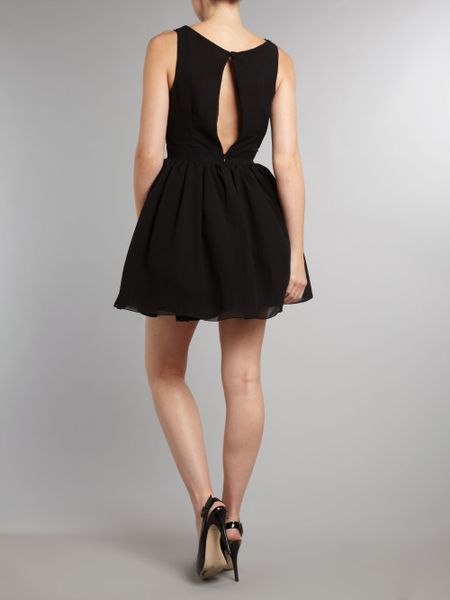 Little Mistress Black And Mink Sequin Maxi Dress - Little Mistress from Little Mistress UK