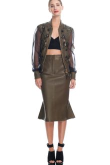 Loewe Brown Napa Embroidered Jacket - Lyst