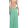 Matthew Williamson Ss Crinkle Chiffon Embroidered Cut Out Gown in Green (soft jade) - Lyst