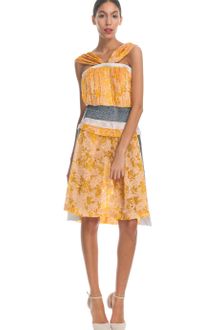 Michael Van Der Ham Ss Devore Leather Dress - Lyst