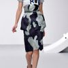 Michael Van Der Ham Ss Navy Print Dress in Blue (navy) - Lyst