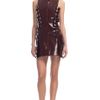 Mugler Ss Opium Cuir Gloss Dress in Brown (opium) - Lyst