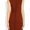 Narciso Rodriguez Spliced Silkcharmeuse Dress in Orange (coral) - Lyst