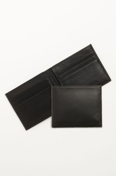 Polo Ralph Lauren Bifold Wallet in Black for Men | Lyst