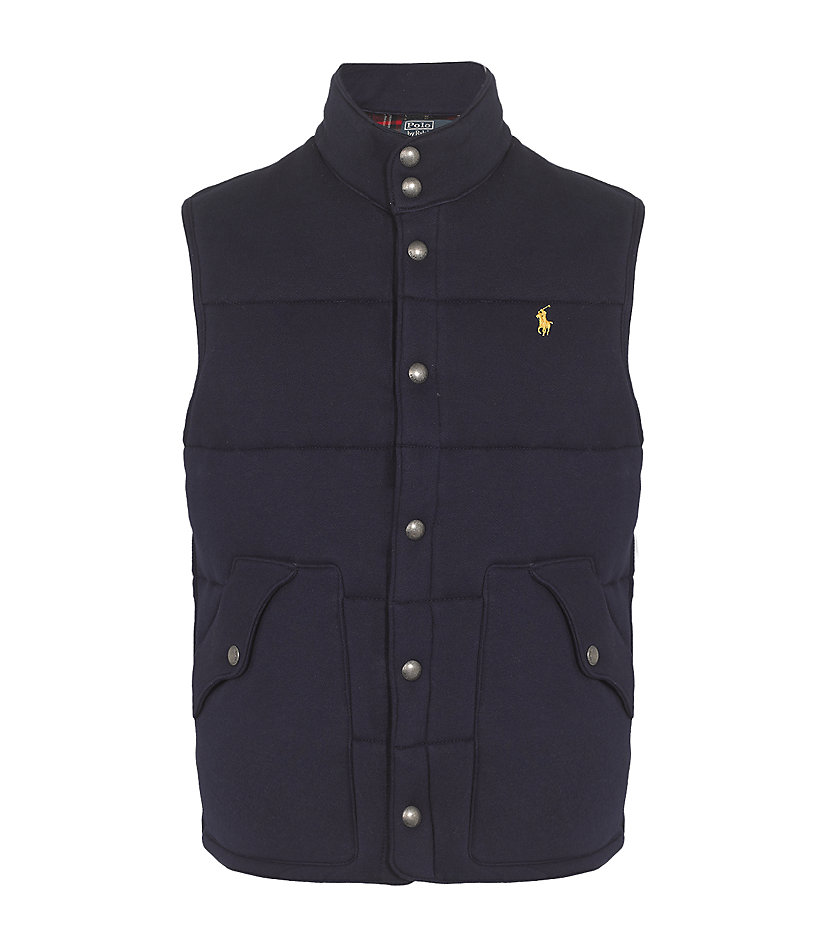 Polo Ralph Lauren Quilted Vest in Blue for Men | Lyst