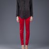 Versace Satin Trouser in Red - Lyst