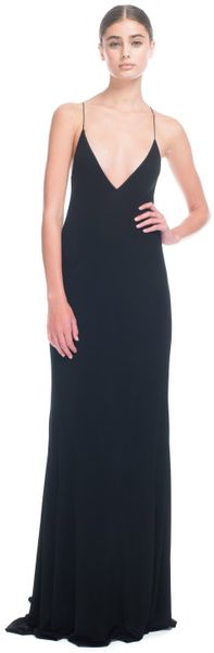 Vionnet Ss Crepe Viscose Jersey Slip Dress - Lyst