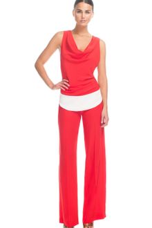 Vionnet Ss Crepe Razorback Top - Lyst