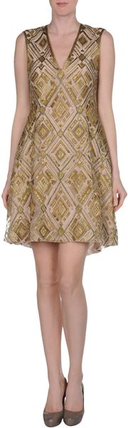 Adam Lippes Short Dress - Lyst
