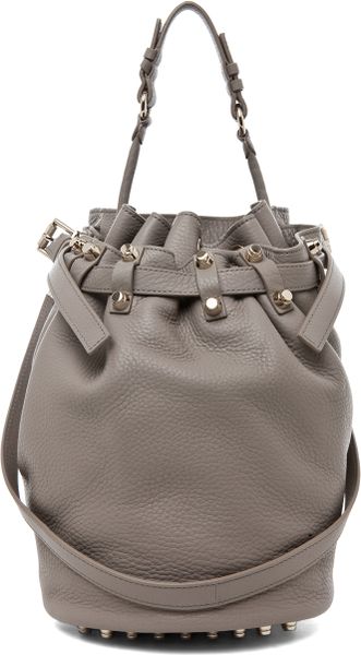 Alexander Wang Diego Bucket Bag in Oyster in Gray (oyster) - Lyst